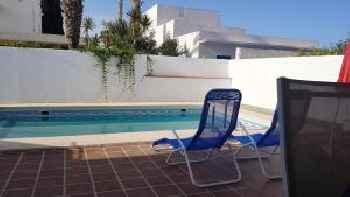 5 bedrooms house at Vera 100 m away from the beach with private pool jacuzzi and enclosed garden 220